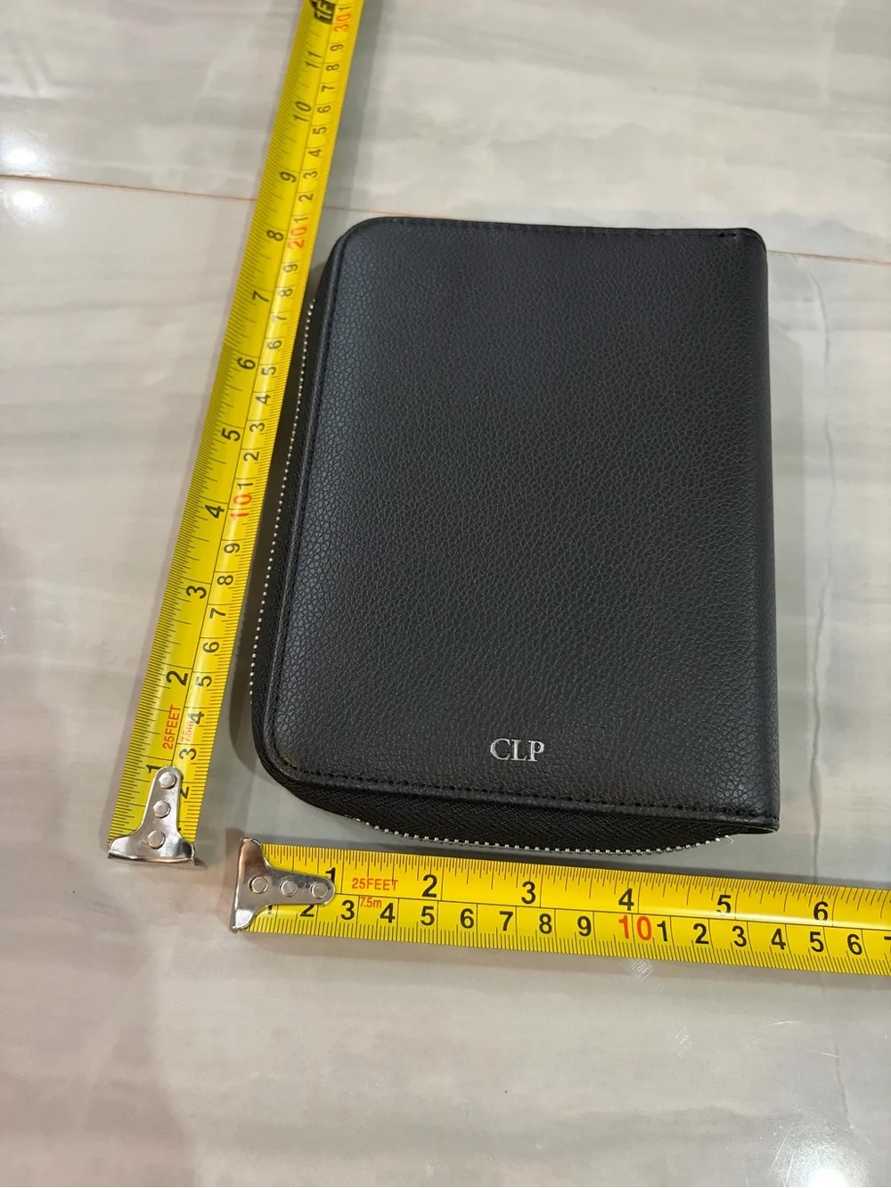 Christina Loves Planning Black Zippered Pocket Planner